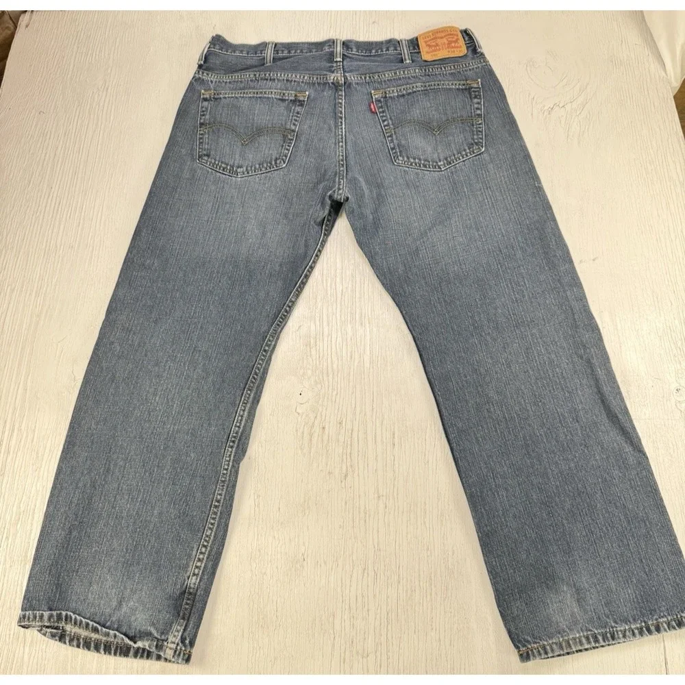 Levi's 569 Jeans Men's 38x30 Blue Loose Straight Fit 100% Cotton Dark Denim